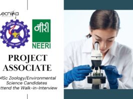 Project Associate Job at CSIR-NEERI l MSc Zoology/Environmental Science Candidates Attend the Walk-in-Interview 