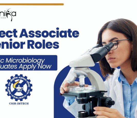 Project Associate & Senior Roles at IMTECH | MSc Microbiology Graduates Apply 
