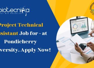 Project Technical Assistant Job for - at Pondicherry