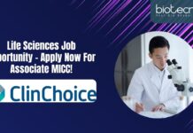 Life Sciences Job Opportunity - Apply Now For Associate MICC!