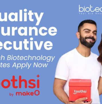 QA Executive Job at Toothsi, Mumbai - BScB Tech Biotechnology Graduates Apply Now