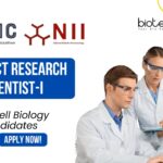 NII Project Research Scientist-I Job | MSc Cell Biology Candidates Apply Now
