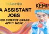 RA Assistant Job at Kemin Chennai – Apply Online Today