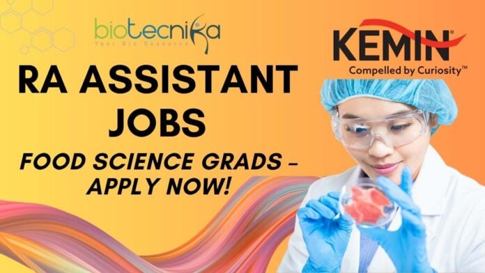 RA Assistant Job at Kemin Chennai – Apply Online Today