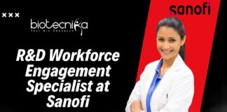 R&D Workforce Engagement Specialist at Sanofi
