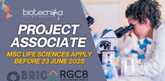 RGCB Recruitment 2025 for Project Associate – Life Sciences Grads Apply