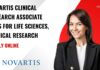 Novartis CRA Jobs For Life Sciences