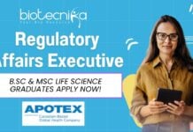 Regulatory Affairs Executive Job at Apotex - Life Science Job in Mumbai - Apply Now!