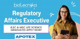 Regulatory Affairs Executive Job at Apotex - Life Science Job in Mumbai - Apply Now!