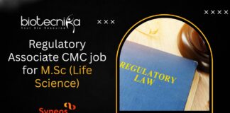 Regulatory Associate CMC job