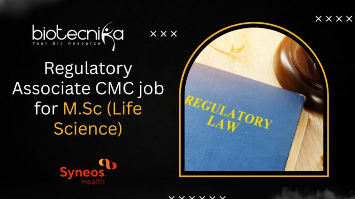 Regulatory Associate CMC job