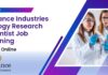 Reliance Industries Biology Research Scientist