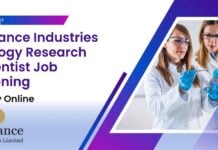 Reliance Industries Biology Research Scientist