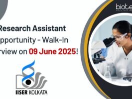 Research Assistant Opportunity - Walk-In Interview on 09 June 2025!