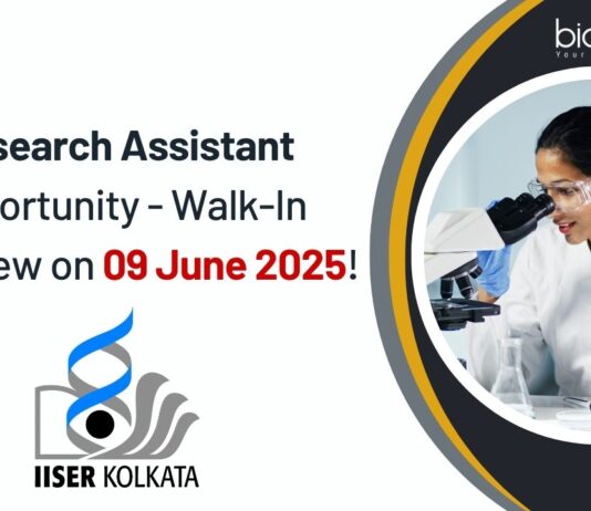 Research Assistant Opportunity - Walk-In Interview on 09 June 2025!