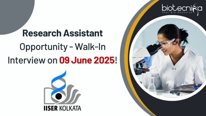 Research Assistant Opportunity - Walk-In Interview on 09 June 2025!