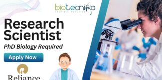 Research Scientist Role at Reliance Industries, Navi Mumbai