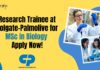 Research Trainee at Colgate-Palmolive New