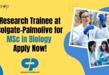 Colgate-Palmolive Research Trainee Opportunity For MSc Biology, Apply Online Research Trainee at Colgate-Palmolive New