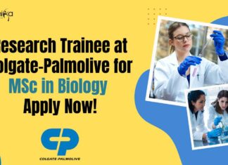Research Trainee at Colgate-Palmolive New