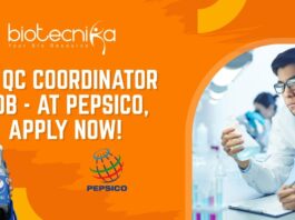 SC QC Coordinator Job - at PepsiCo