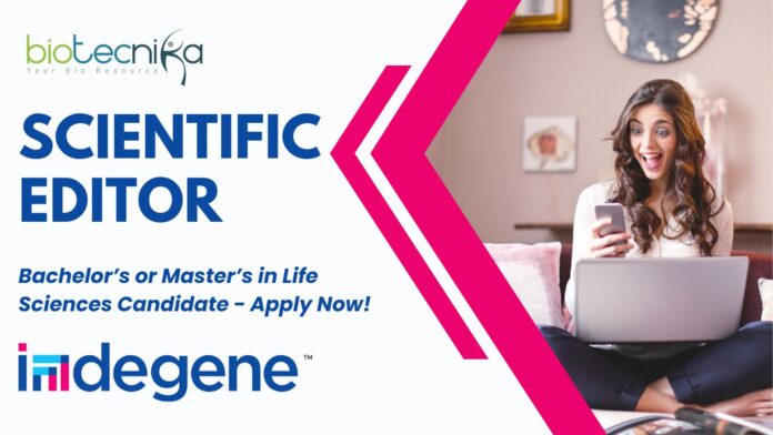 Scientific Editor Job at Indegene Bachelor’s or Master’s in Life Sciences Candidate - Apply Now!