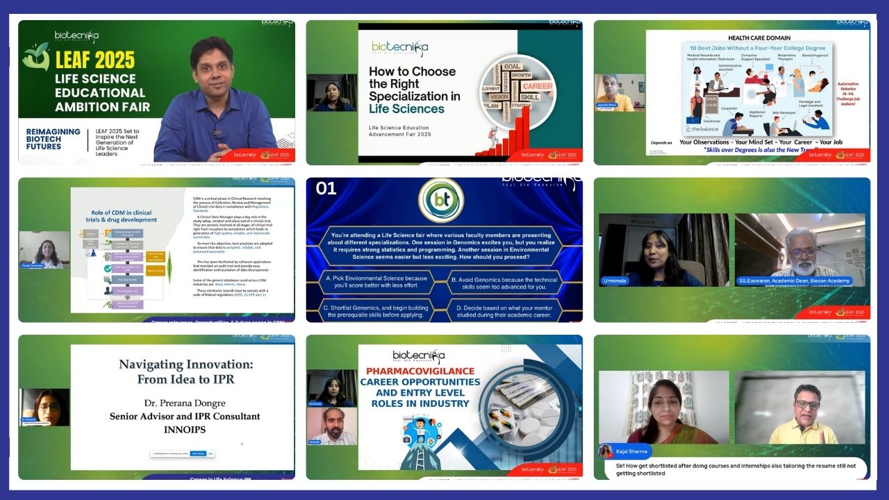 LEAF 2025 Biotecnika Placement Mela