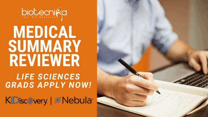 Senior Medical Summary Reviewer Job at KLDiscovery India - Apply Now!