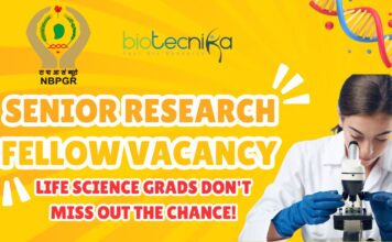 Walk-in Interview for SRFPost at ICAR-NBPGR, New Delhi! Agri, Biotech, Biochem Eligible Senior Research Fellow Vacancy NBPGR Delhi Apply Today