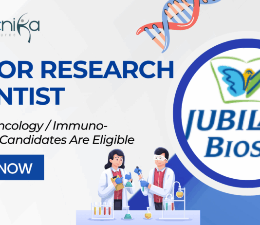 Senior Scientist Job – Immuno-Oncology, Bengaluru