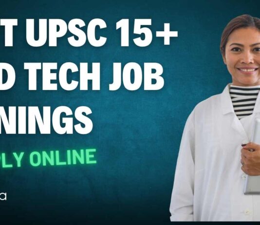 UPSC Food Technology Job 2025