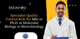 Specialist Quality Control Role