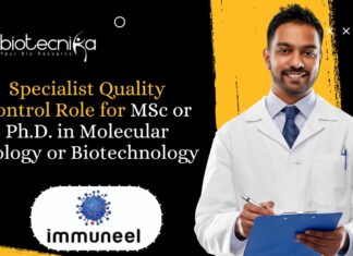 Specialist Quality Control Role