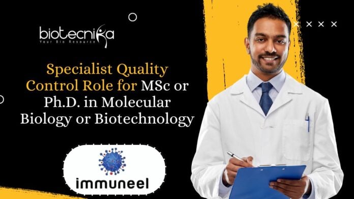 Specialist Quality Control Role