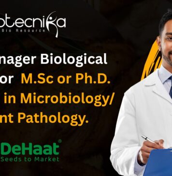 Sr Manager Biological Job