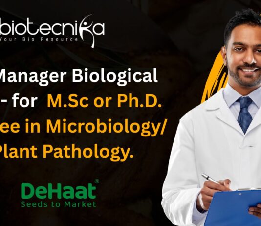 Sr Manager Biological Job