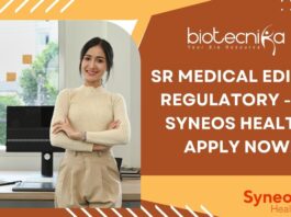 Sr Medical Editor Regulatory - at Syneos Health