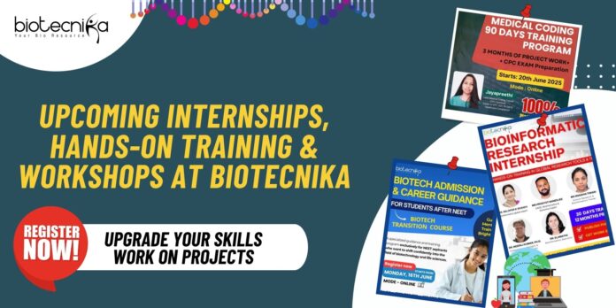 Upcoming Biotech & Life Science Internships
