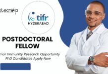 TIFR Hyderabad Postdoctoral Fellow Job Role in Tumor Immunity l PhD Candidates Apply Now