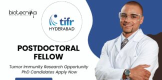 TIFR Hyderabad Postdoctoral Fellow Job Role in Tumor Immunity l PhD Candidates Apply Now