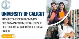 University of Calicut Project Mode Diploma