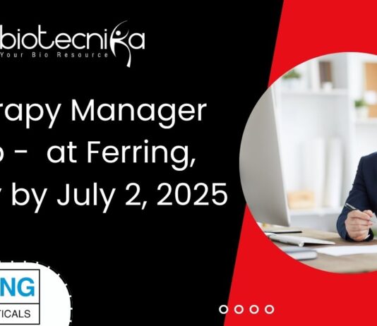 Therapy Manager Job - at Ferring