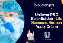 Unilever R&D Scientist Job – Life Sciences, Biotech Apply Online! Unilever R&D Scientist Job - Life Sciences, Biotech