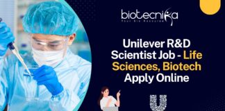 Unilever R&D Scientist Job - Life Sciences, Biotech