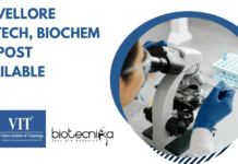 VIT Vellore Biotech Biochem JRF