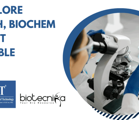 VIT Vellore Biotech Biochem JRF