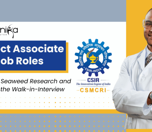 Walk-in-Interview at CSIR-CSMCRI: Apply for Seaweed Research Jobs 2025