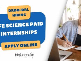DRDO DRL Tezpur Internship Notification 2025