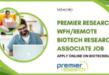 Premier Research WFH/Remote Biotech Research Associate Job