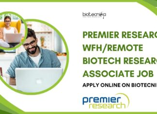 Premier Research WFH/Remote Biotech Research Associate Job